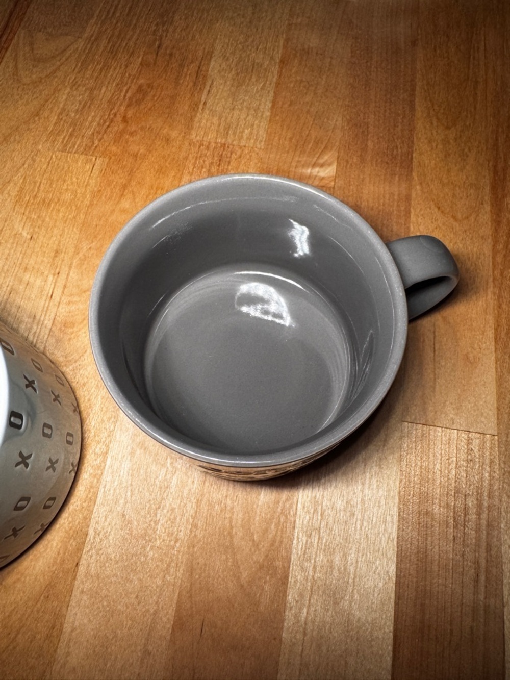 Target Gray Ceramic Mug Set with Text & XO Pattern - Picture 6 of 6